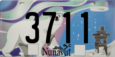 NU license plate 3711