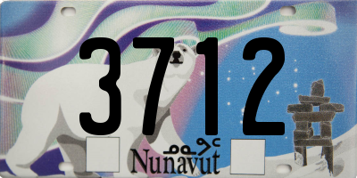 NU license plate 3712