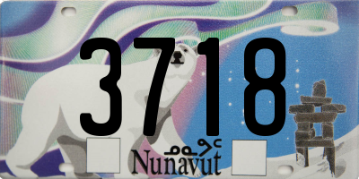 NU license plate 3718