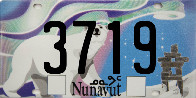 NU license plate 3719