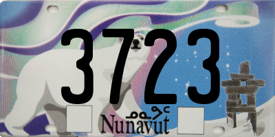 NU license plate 3723