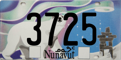 NU license plate 3725