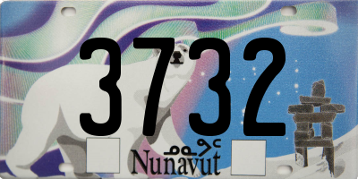 NU license plate 3732