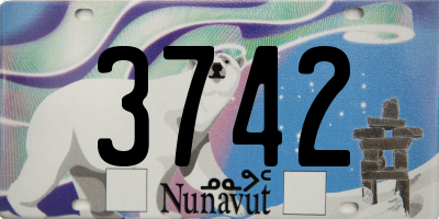 NU license plate 3742