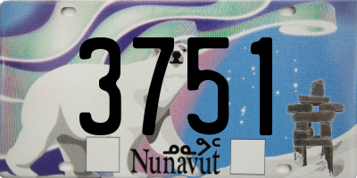 NU license plate 3751