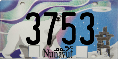 NU license plate 3753