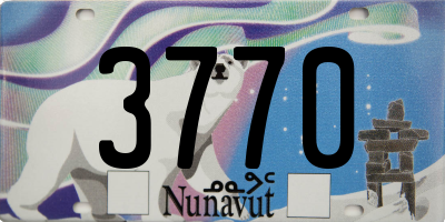 NU license plate 3770