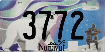 NU license plate 3772