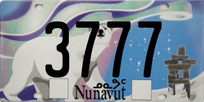 NU license plate 3777