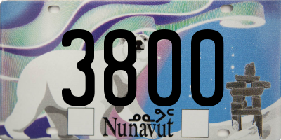 NU license plate 3800