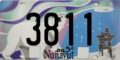 NU license plate 3811