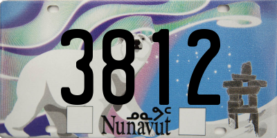 NU license plate 3812