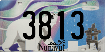 NU license plate 3813