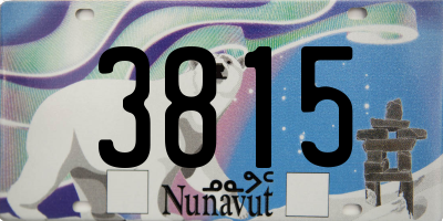 NU license plate 3815