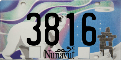 NU license plate 3816