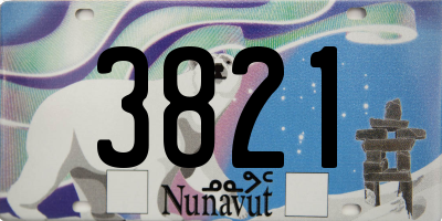 NU license plate 3821