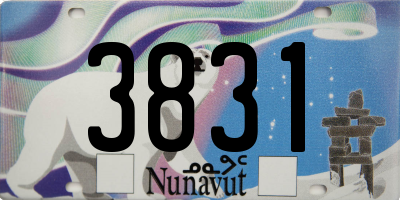 NU license plate 3831