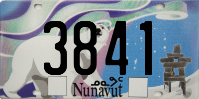 NU license plate 3841