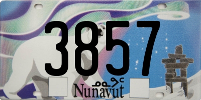 NU license plate 3857