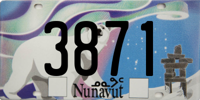 NU license plate 3871