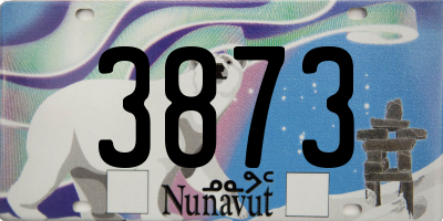 NU license plate 3873