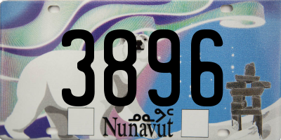 NU license plate 3896