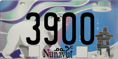 NU license plate 3900