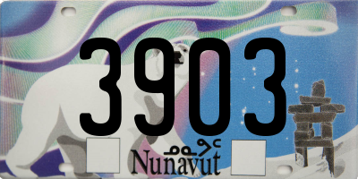 NU license plate 3903