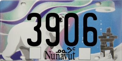 NU license plate 3906