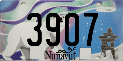 NU license plate 3907