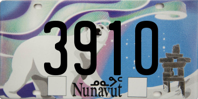 NU license plate 3910