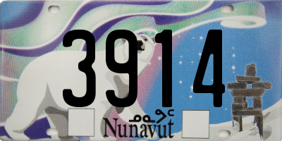 NU license plate 3914