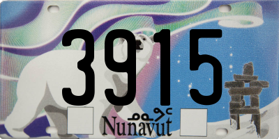 NU license plate 3915