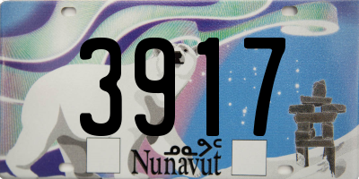 NU license plate 3917