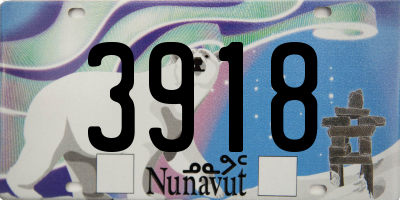 NU license plate 3918