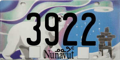 NU license plate 3922