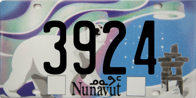 NU license plate 3924