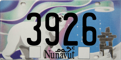 NU license plate 3926