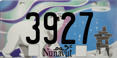 NU license plate 3927