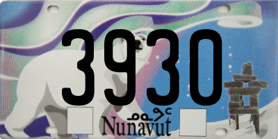 NU license plate 3930