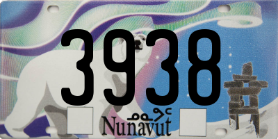 NU license plate 3938