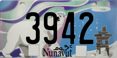 NU license plate 3942