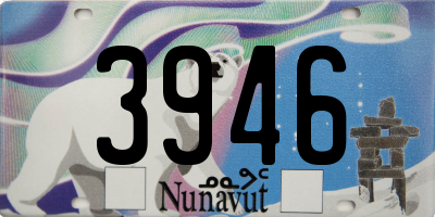 NU license plate 3946