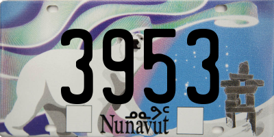 NU license plate 3953