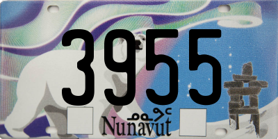 NU license plate 3955