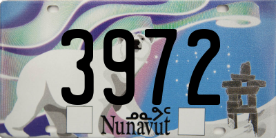 NU license plate 3972