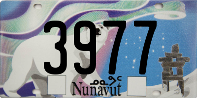 NU license plate 3977