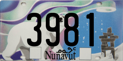 NU license plate 3981