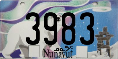 NU license plate 3983