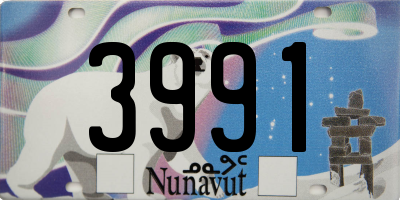 NU license plate 3991